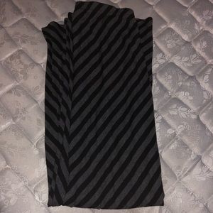 Black and grey maxi skirt